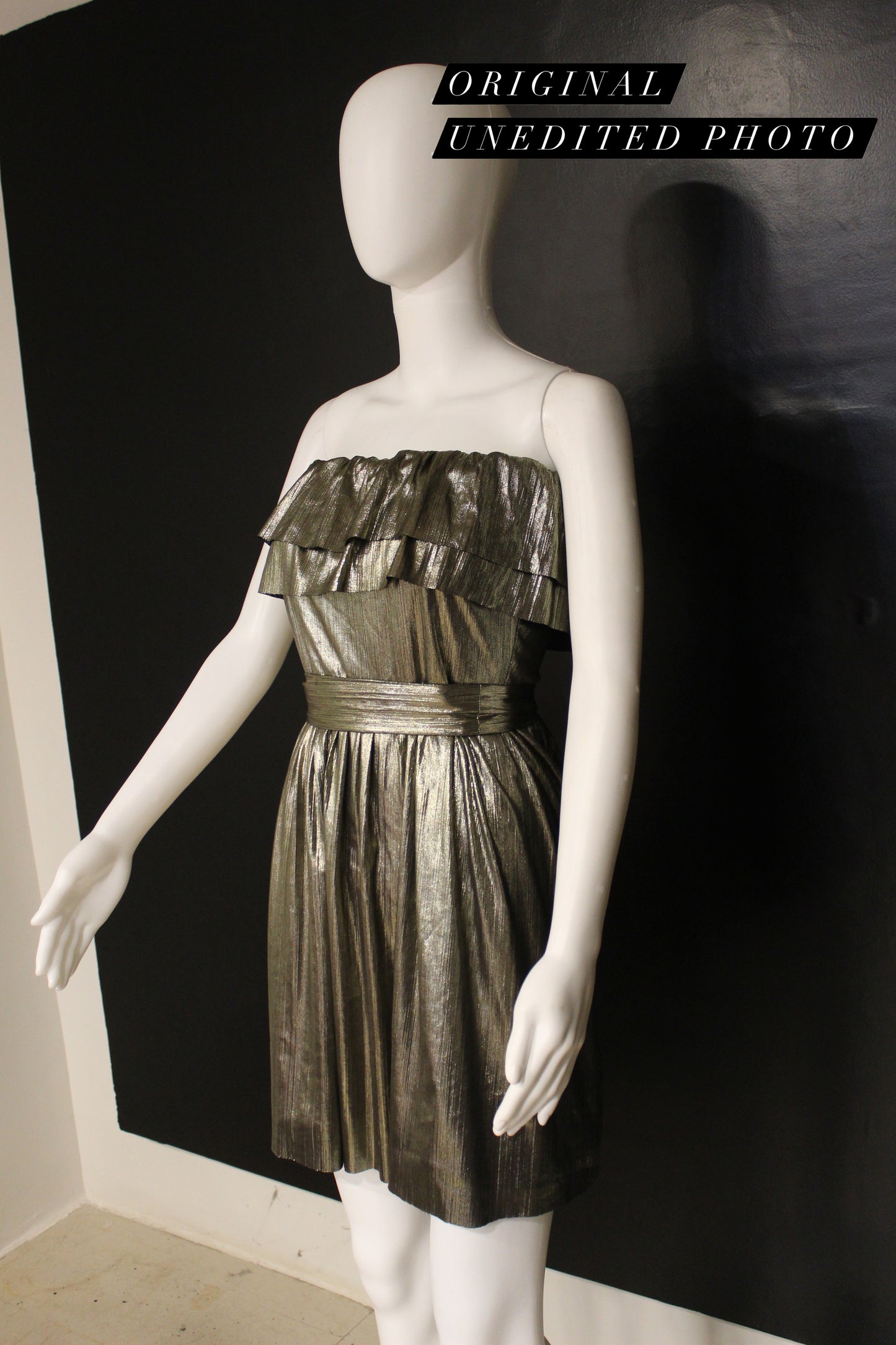 Serena Gold Metal Dress