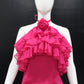 Pink Ruffle Halter Top