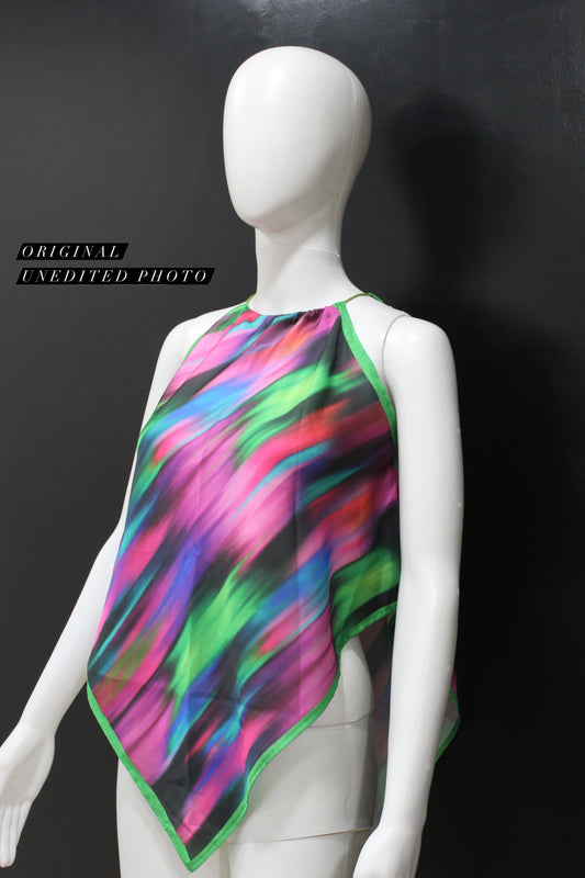 Northern Lights Handkerchief Top
