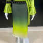 Green Yellow Ombre Skirt