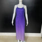 Sequins Purple Ombre Gown