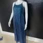 CLEARANCE - Sequins Blue Ombre Gown