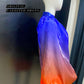 Glass Ombre Blue Orange Retro Puff Dress