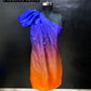 Glass Ombre Blue Orange One Dress