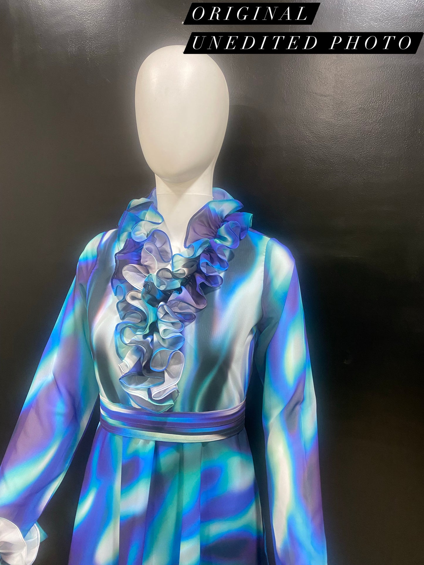 Blue Fantasy Ruffle Dress