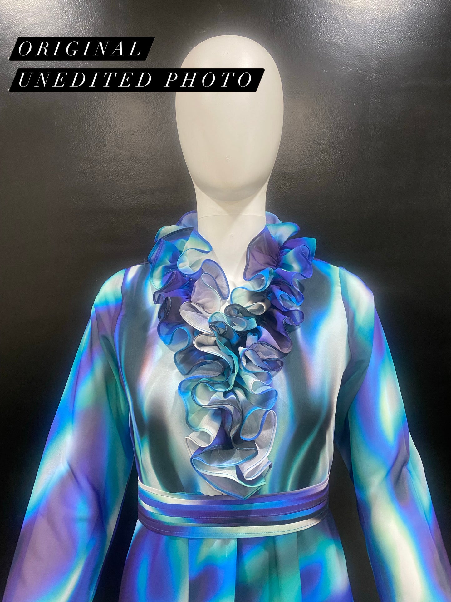 Blue Fantasy Ruffle Dress