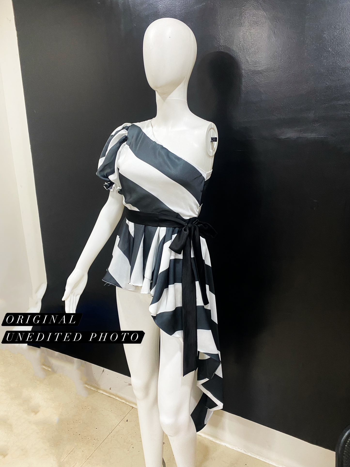 Striped One Drama Top