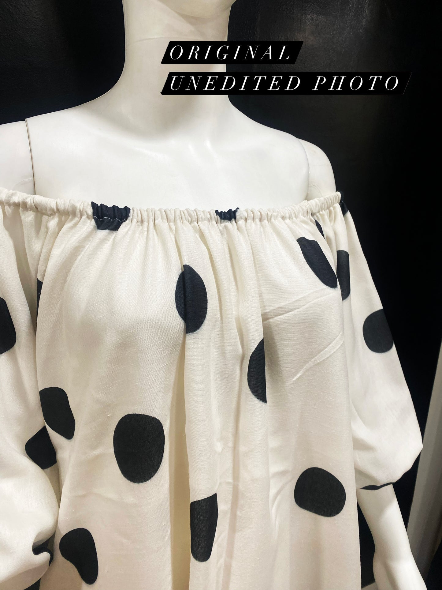 Polka Off Shoulder Dress