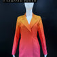 LUXE Ombre Yellow Pink Blazer