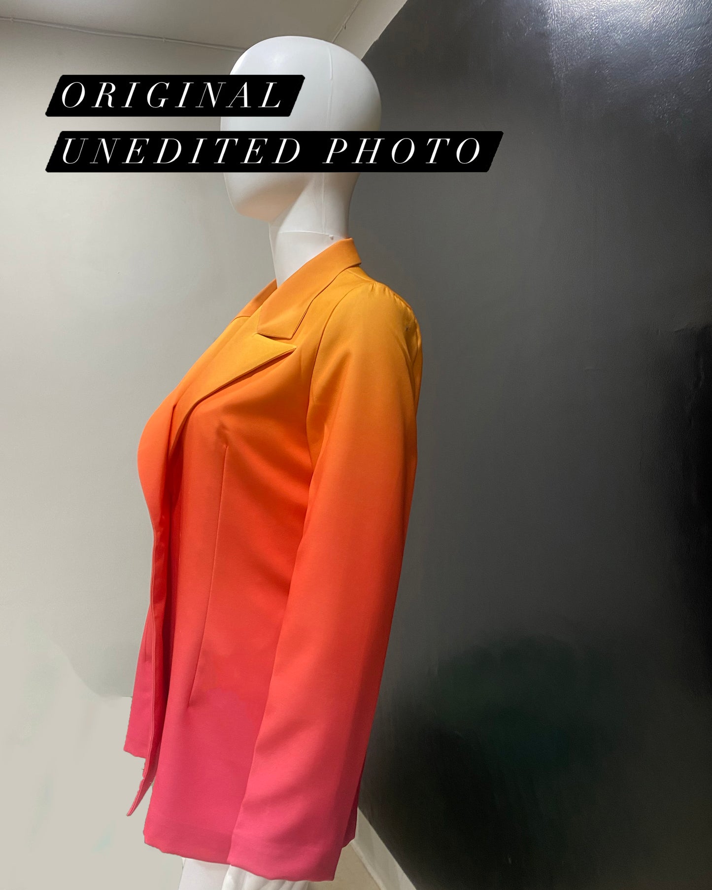 LUXE Ombre Yellow Pink Blazer