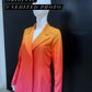 LUXE Ombre Yellow Pink Blazer