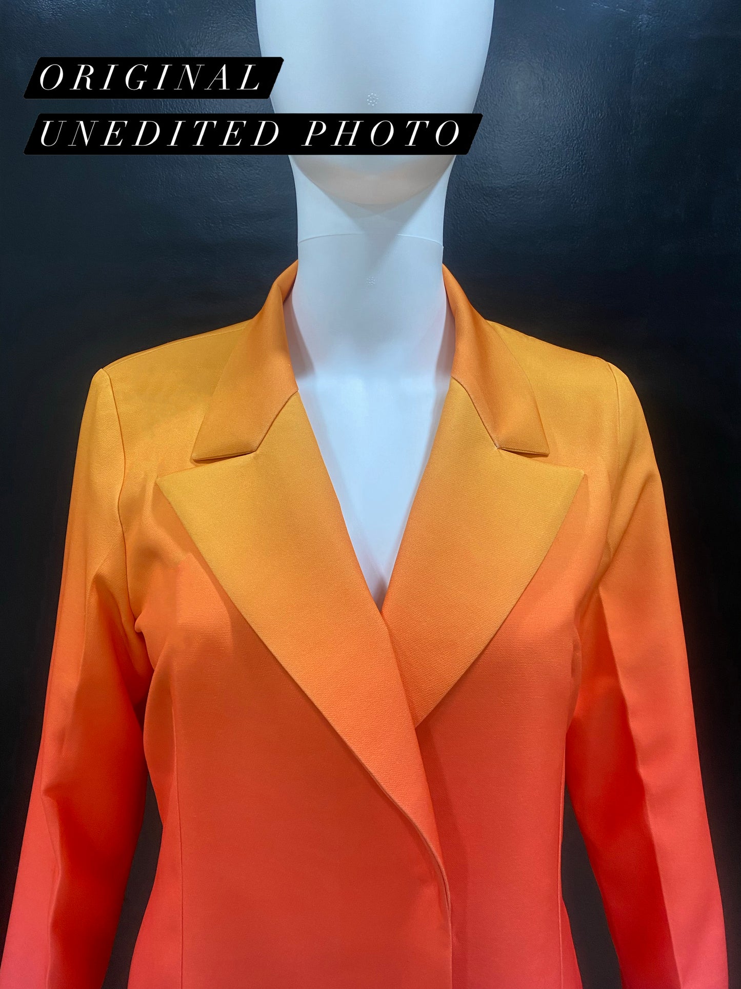 LUXE Ombre Yellow Pink Blazer