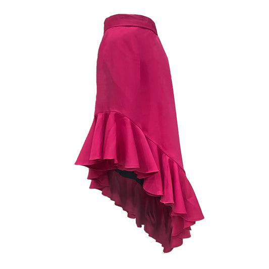 Fuscia Ruffle Skirt