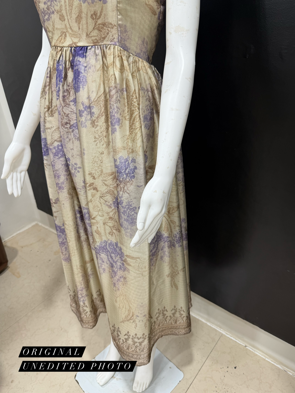 Vintage Cream Wisteria Dress
