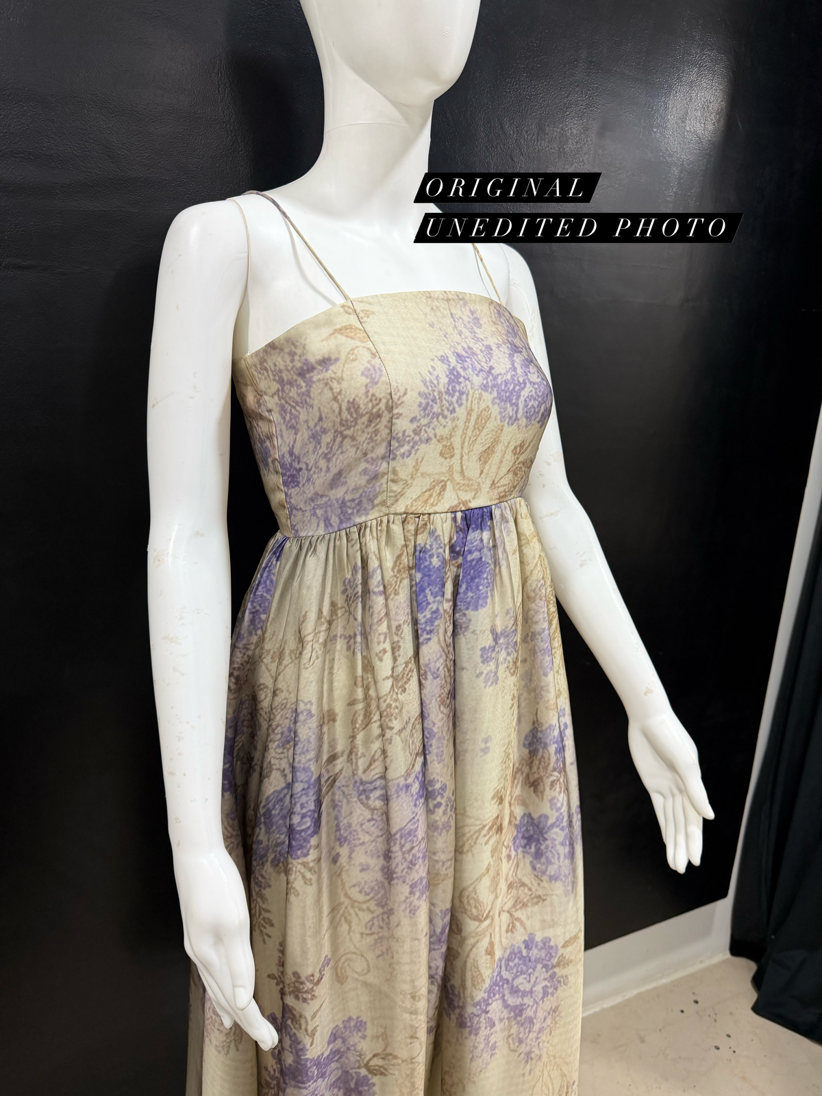 Vintage Cream Wisteria Dress
