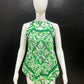 Majolica Green Handkerchief Top