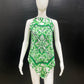 Majolica Green Handkerchief Top