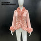 Coral Ruffle Neck Top