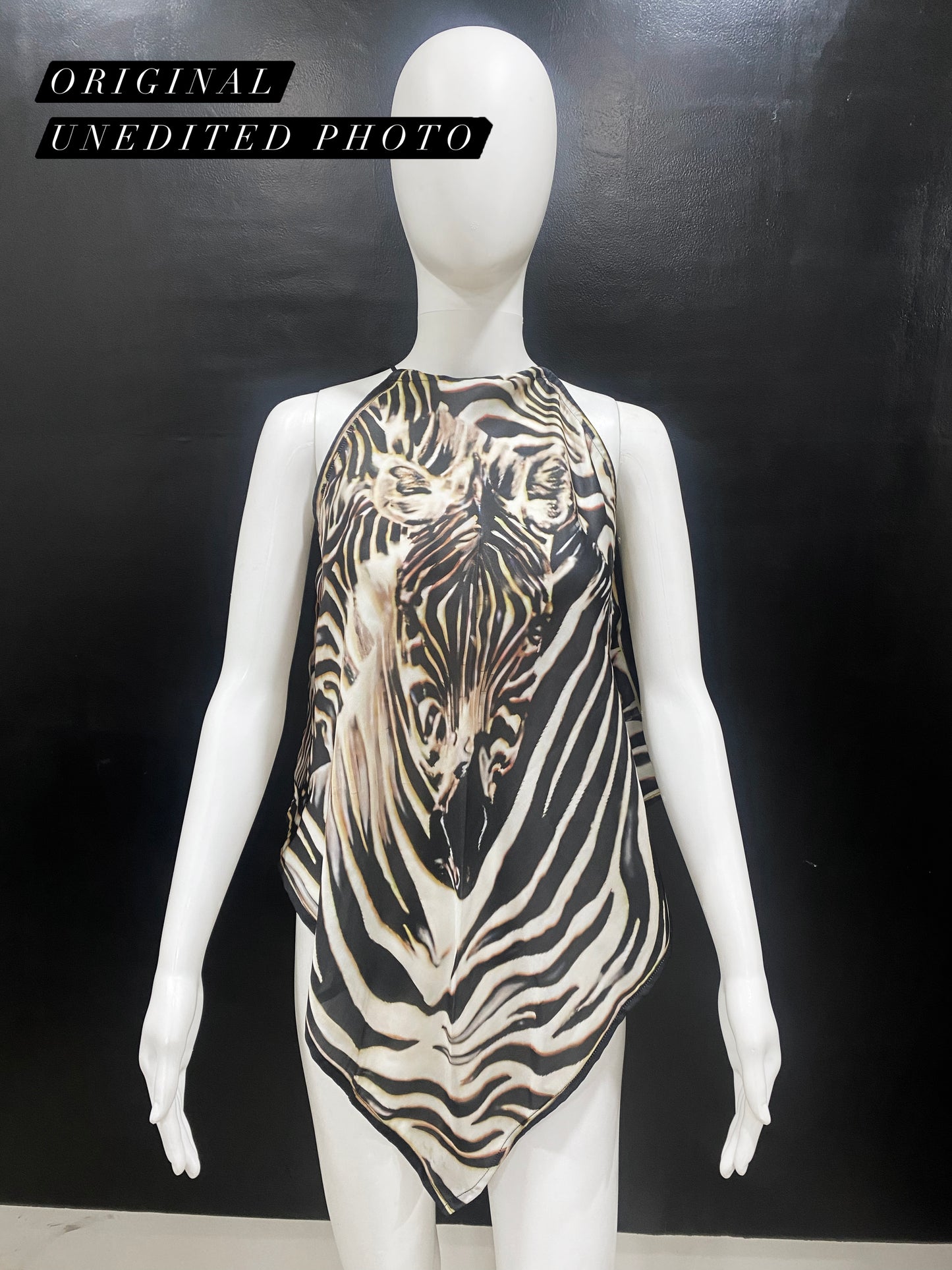Zebra Handkerchief Top