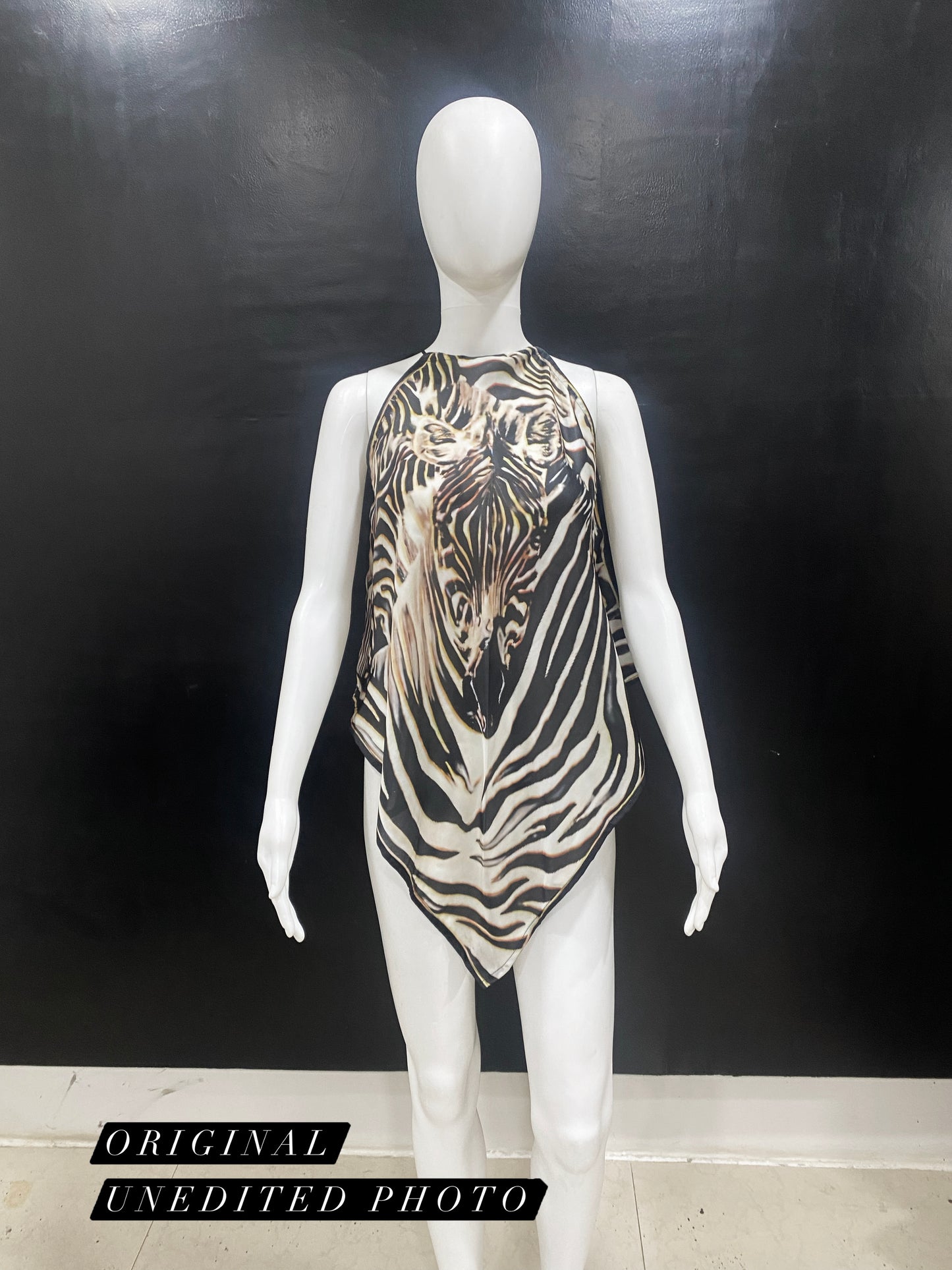 Zebra Handkerchief Top
