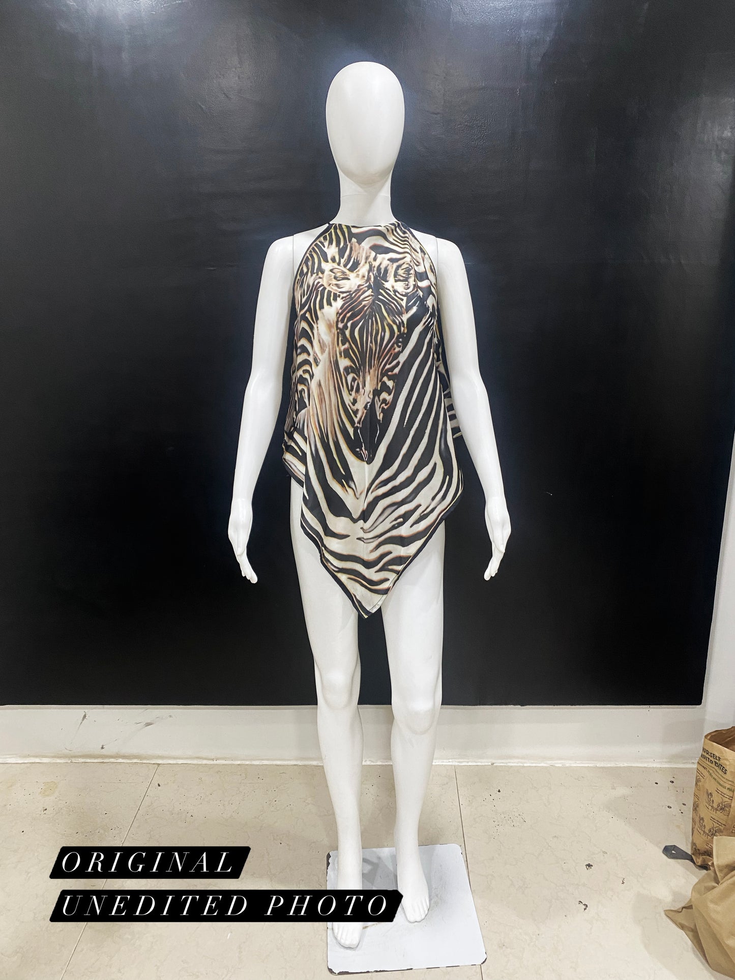 Zebra Handkerchief Top