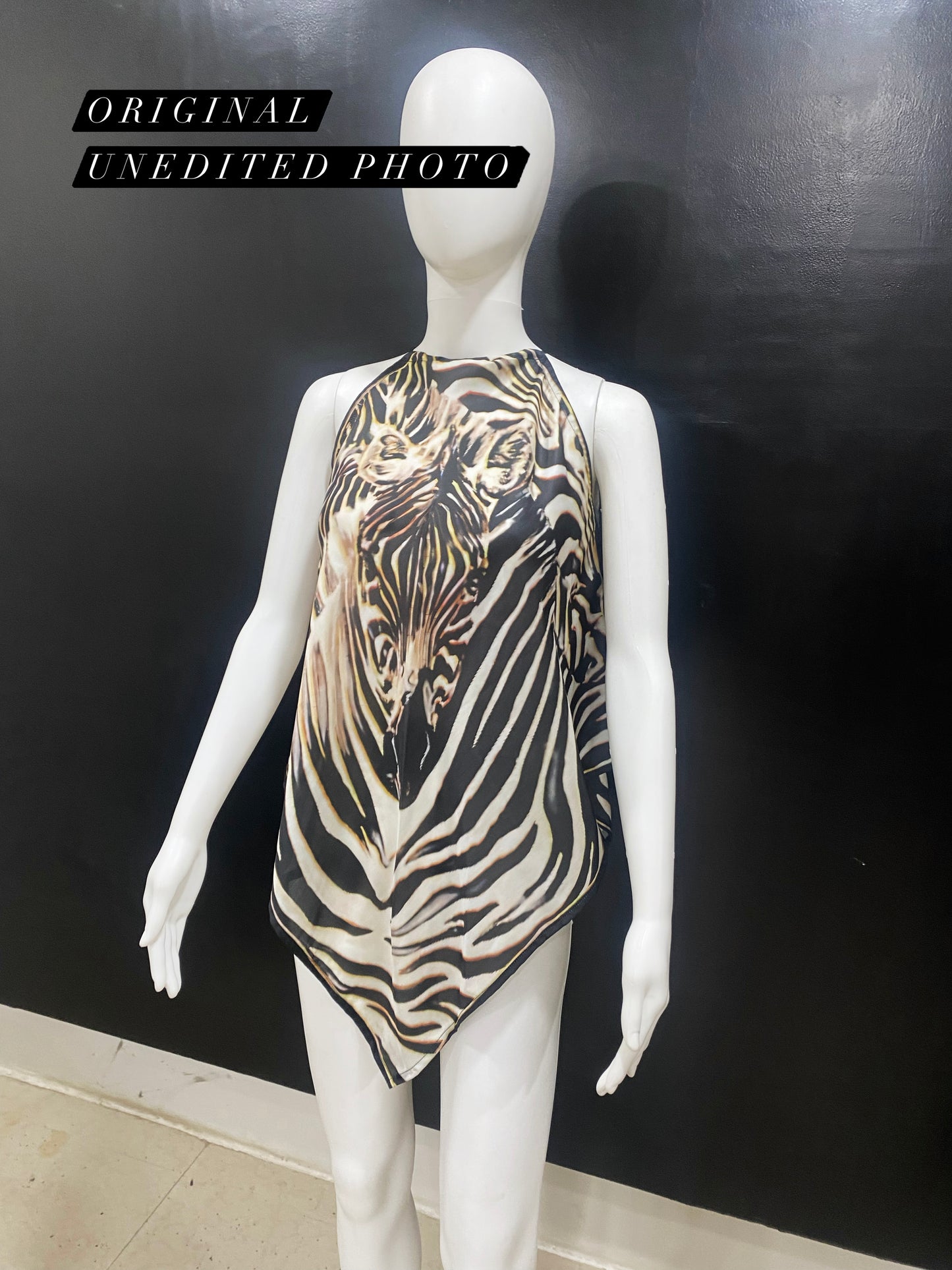 Zebra Handkerchief Top