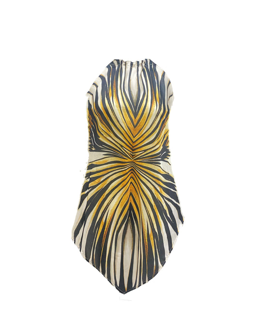 Monarch Tiger Handkerchief Top