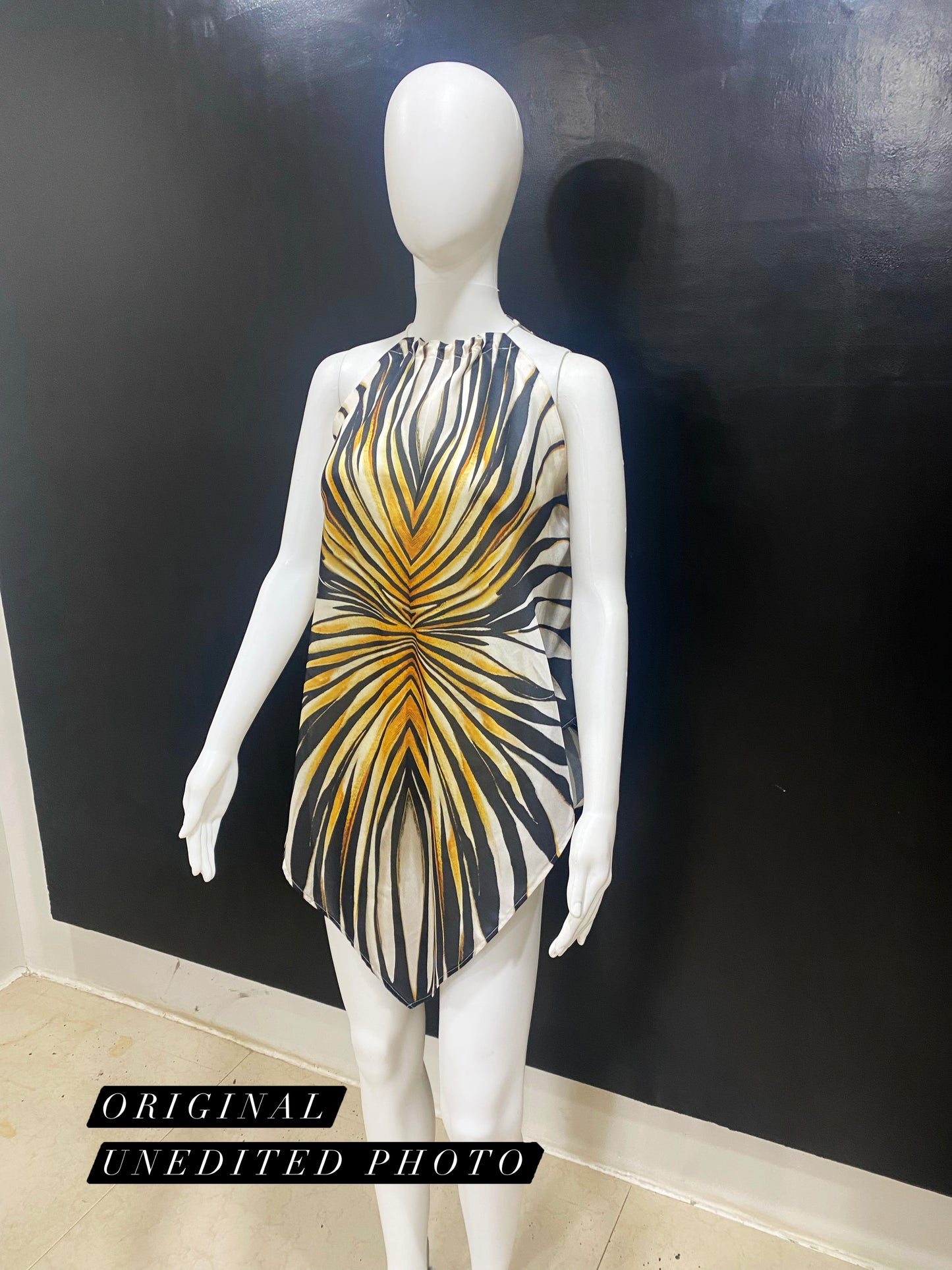 Monarch Tiger Handkerchief Top