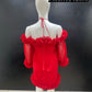 Red Ruffle Dress