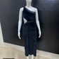 CutOut One Black Velvet Dress