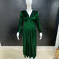 Emerald Vintage Wrap Dress