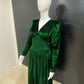 Emerald Vintage Wrap Dress