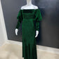 Vintage Retro Emerald Velvet Dress