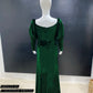 Vintage Retro Emerald Velvet Dress