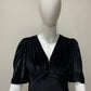 Vintage Sleeve Black Velvet Dress