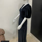 Vintage Sleeve Black Velvet Dress
