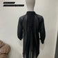Black Sheer Shirt Dress