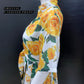 Yellow Rose Shirt Dress