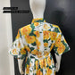 Yellow Rose Shirt Dress