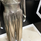 Gold Metallic Vintage Jumpsuit
