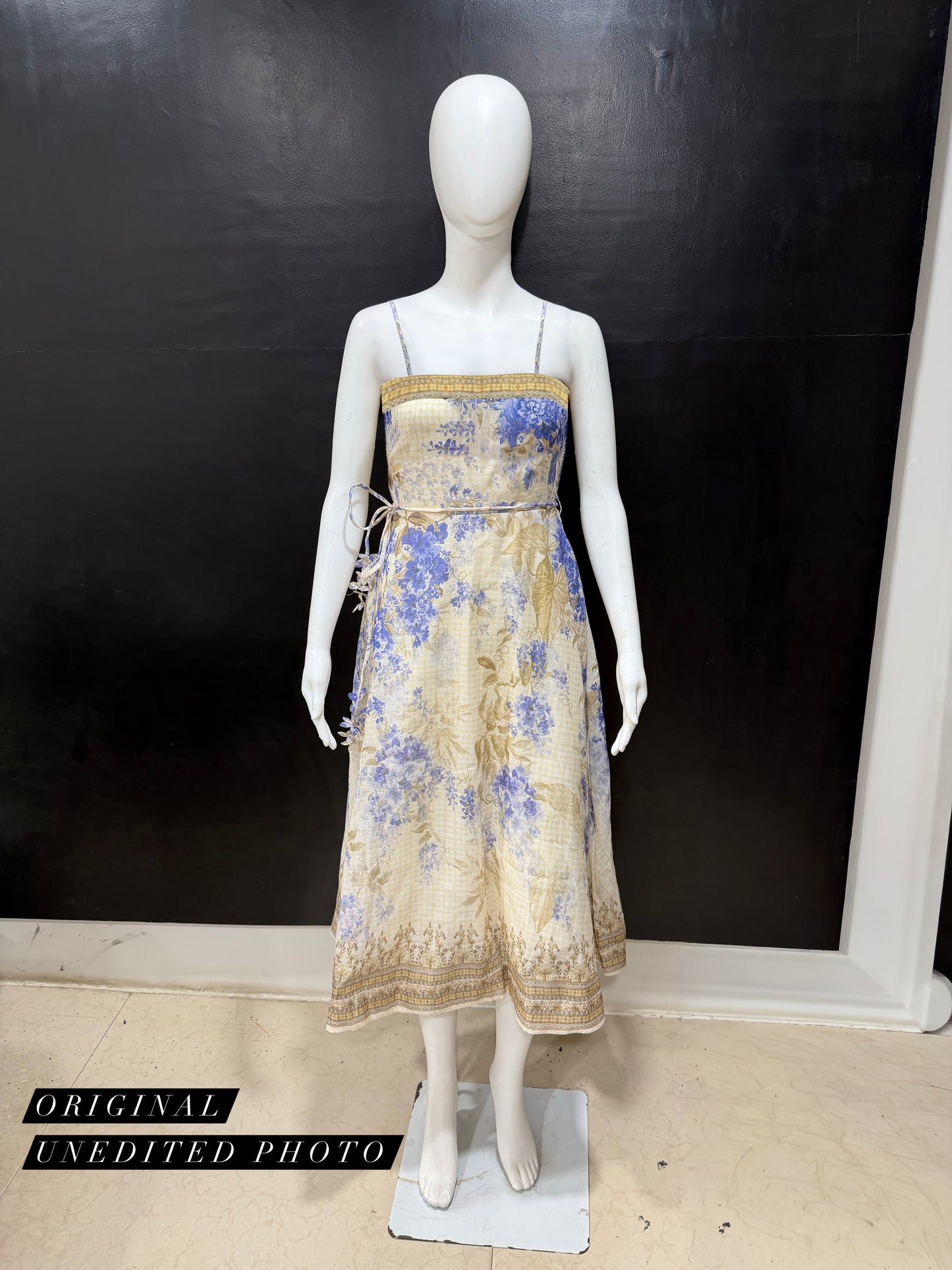 Vintage Cream Wisteria Dress