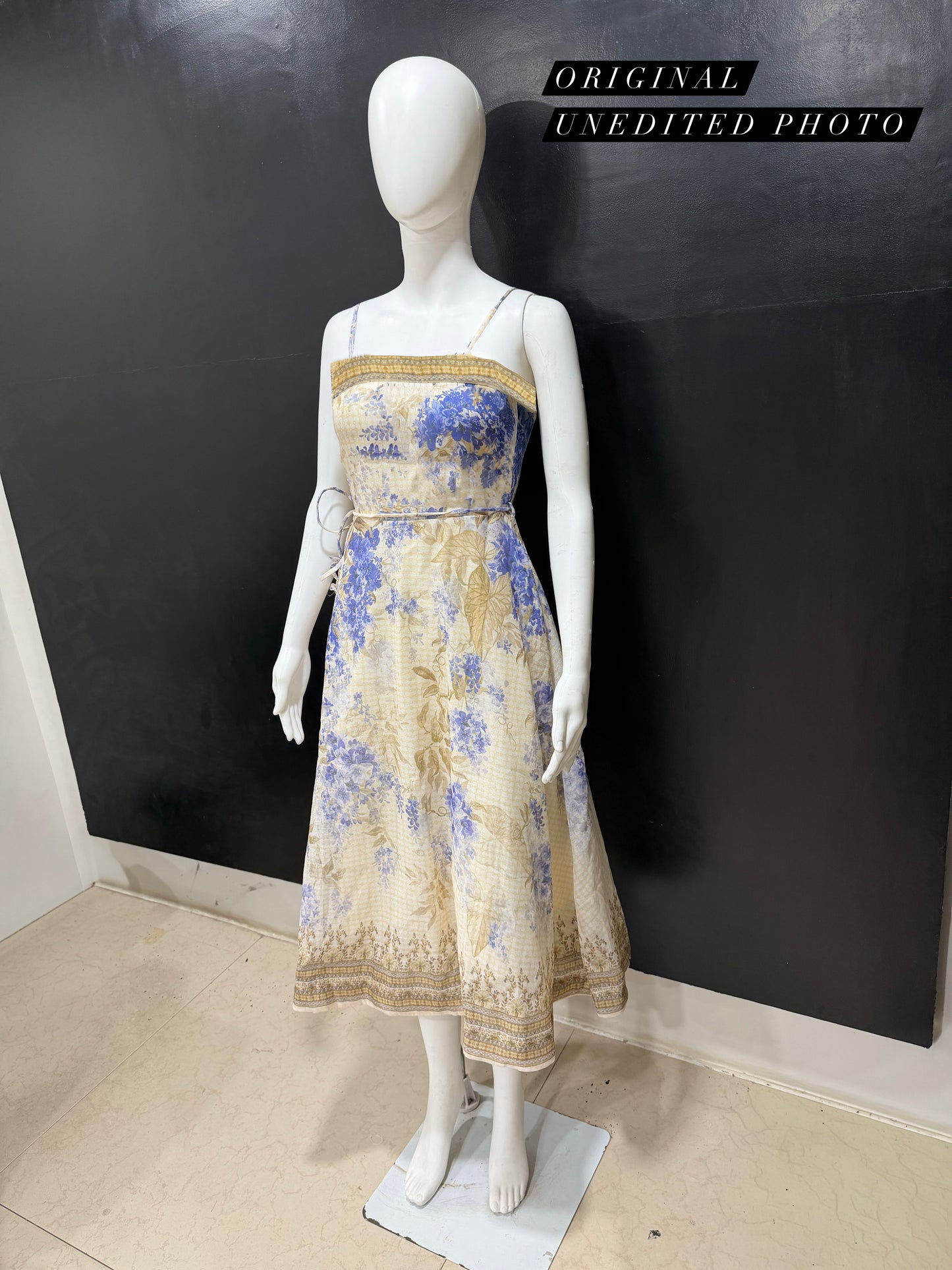 Vintage Cream Wisteria Dress
