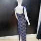LUXE Peekaboo Navy Lace Dress