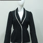 Black Wrap Blazer Top