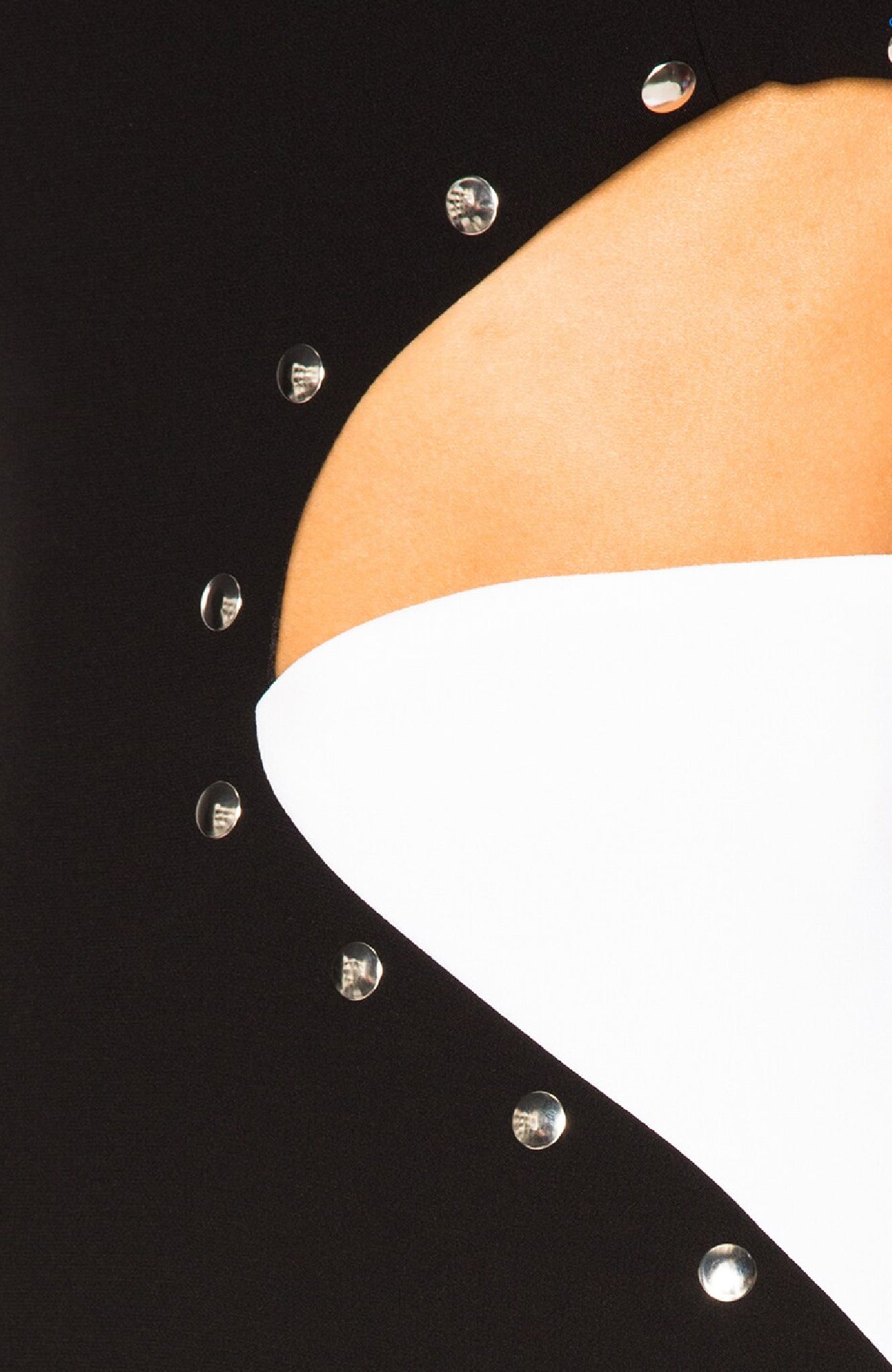 Thierra Black White Asymmetric Dress