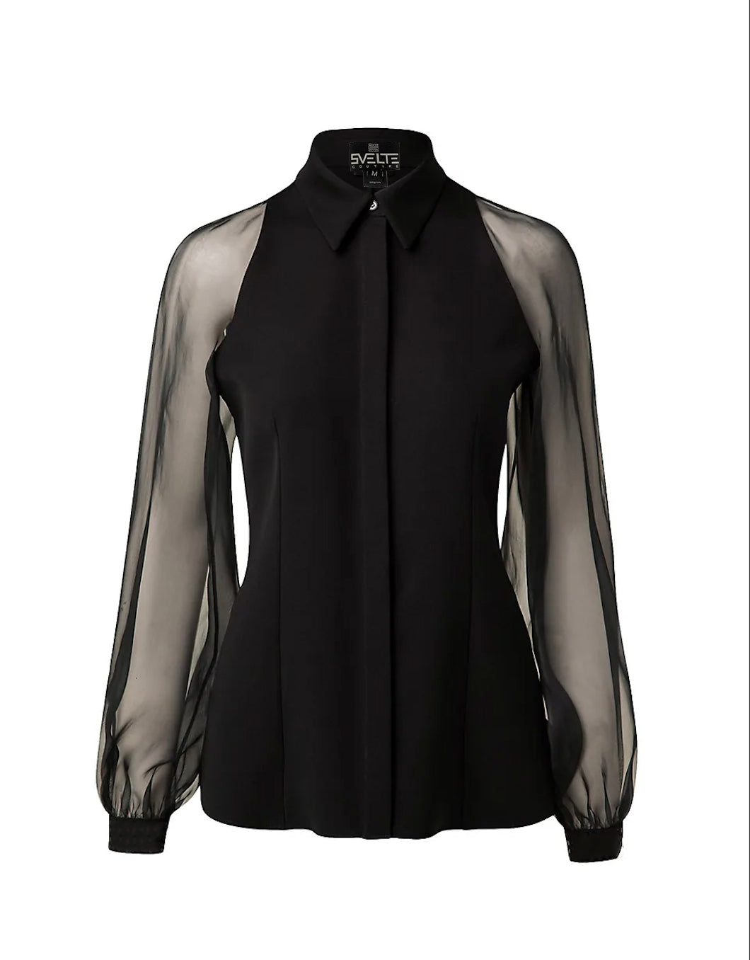Black Sheer Top