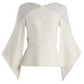 White Sheer Cape Top