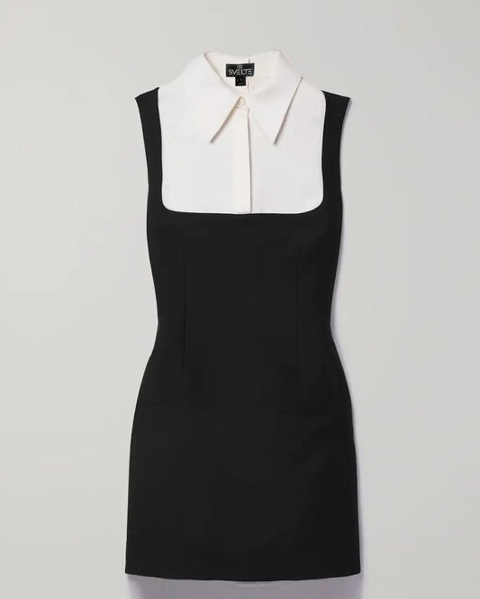 Collar Sleeveless Dress