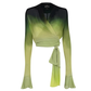 Green Yellow Ombre Top