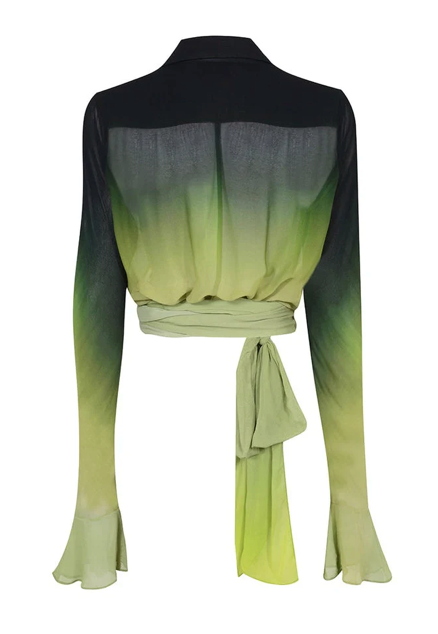Green Yellow Ombre Top